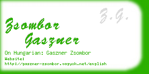 zsombor gaszner business card